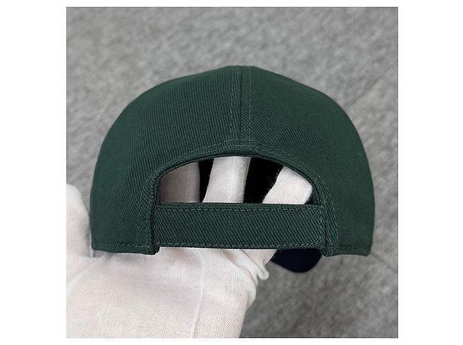 Miu Miu Baseballkappe Drill mit gesticktem Logo in Abatte Royal Green Grün - Ansicht 4