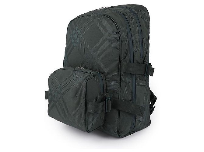 Burberry Men's Check Jacquard Backpack - view 4