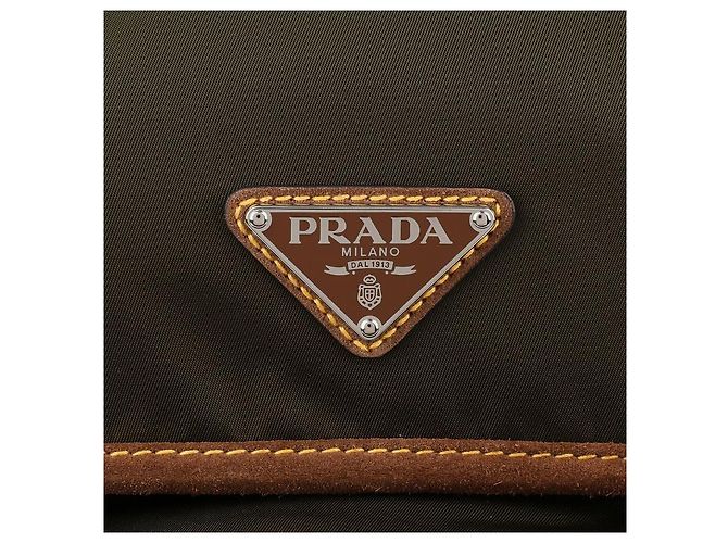 Prada Zaino in nylon Marrone - vista 9