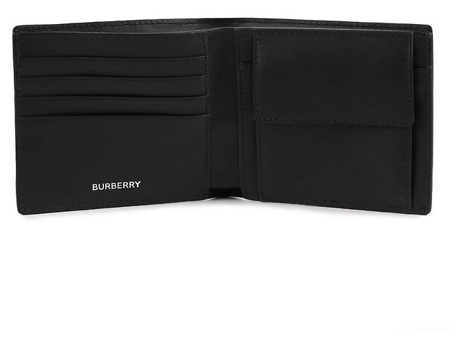 Burberry Check Pattern Bi-fold Wallet Brown - view 7