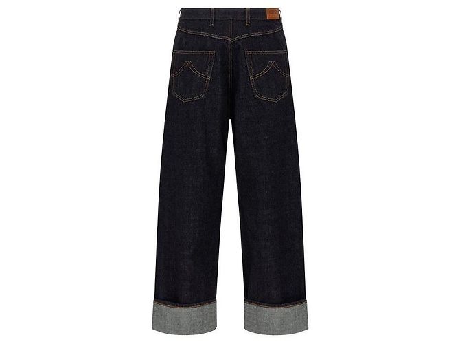 Kenzo Jeans larghi con risvolto Blu - vista 5