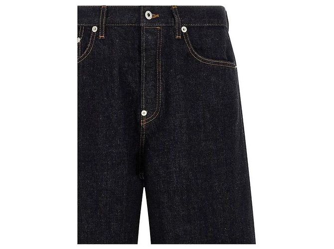 Kenzo Jeans larghi con risvolto Blu - vista 6