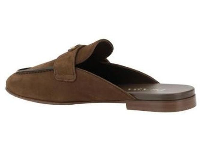 Prada Pantofola in scamosciato Marrone - vista 6