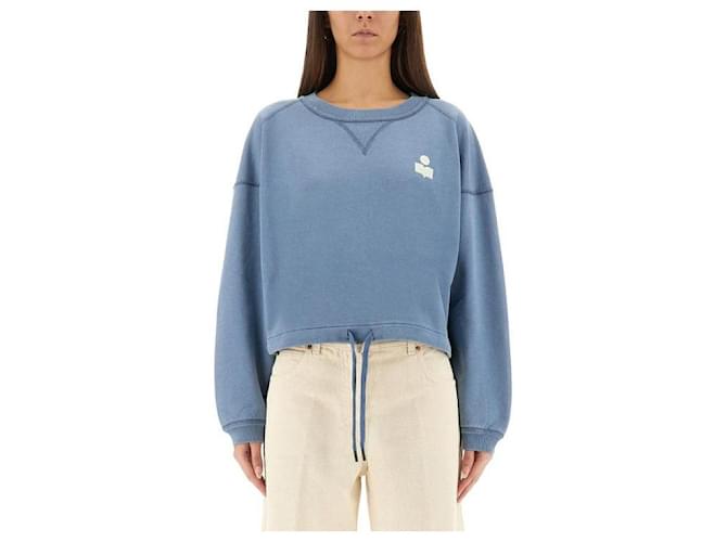 Isabel Marant Sudadera Cortada SBEC Azul - vista 4