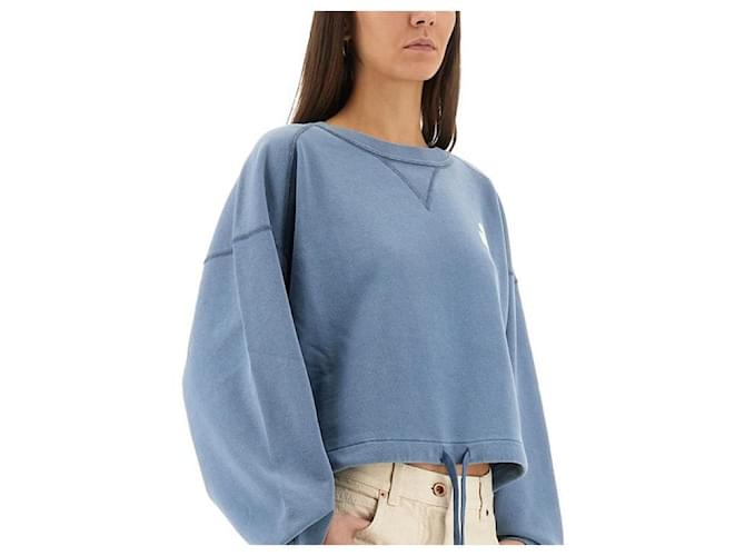 Isabel Marant Sudadera Cortada SBEC Azul - vista 7