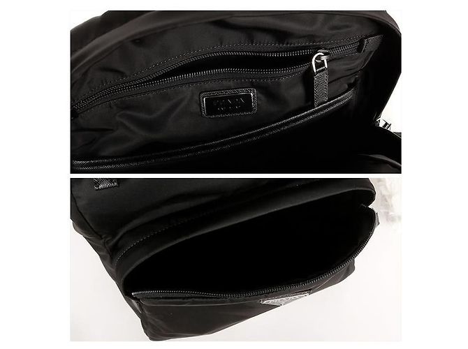 Prada Zaino Rinalylon Saffiano VOOO Nero - vista 14
