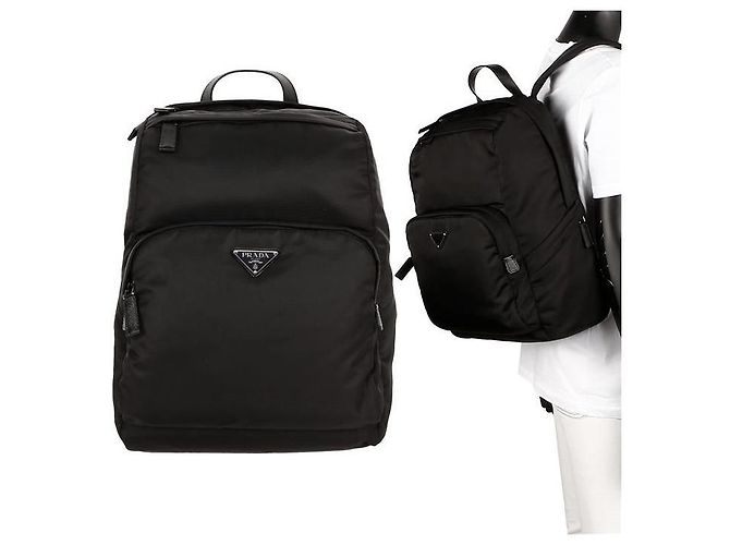 Prada Zaino Rinalylon Saffiano VOOO Nero - vista 9
