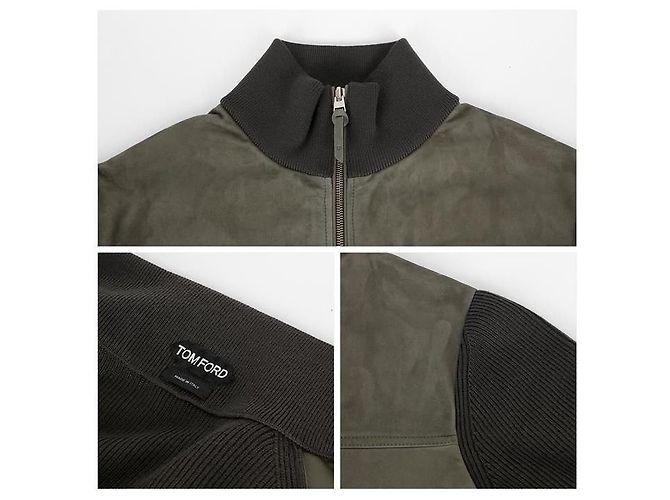 Tom Ford Suede Zip-Up Jacket Brown - view 5