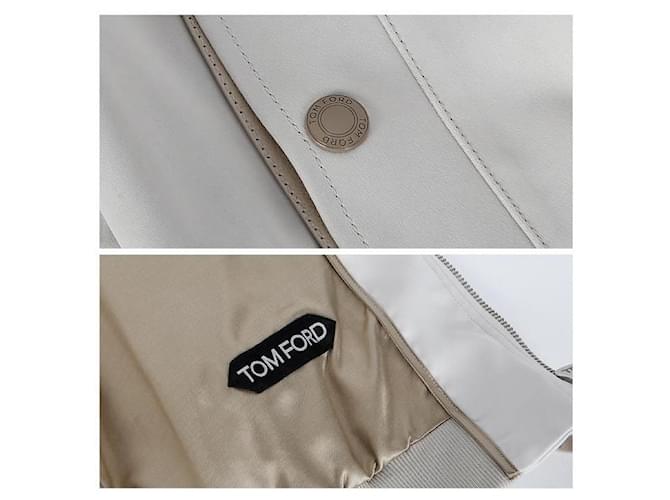Tom Ford Giacca Bomber Primaverile Bianco - vista 15