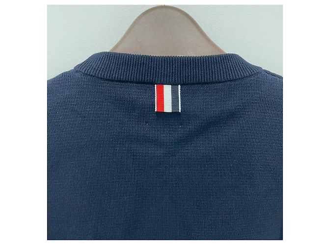 Thom Browne Pulsera Diagonal de Crepé Milano Tejido de Algodón Azul - vista 20