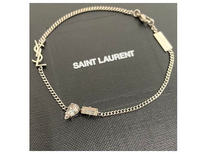 Saint Laurent Monogram Opium Strassarmband Silber - Ansicht 18