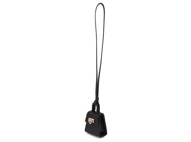 Salvatore Ferragamo Charm Gancini Nero - vista 6