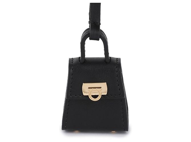 Salvatore Ferragamo Charm Gancini Nero - vista 8