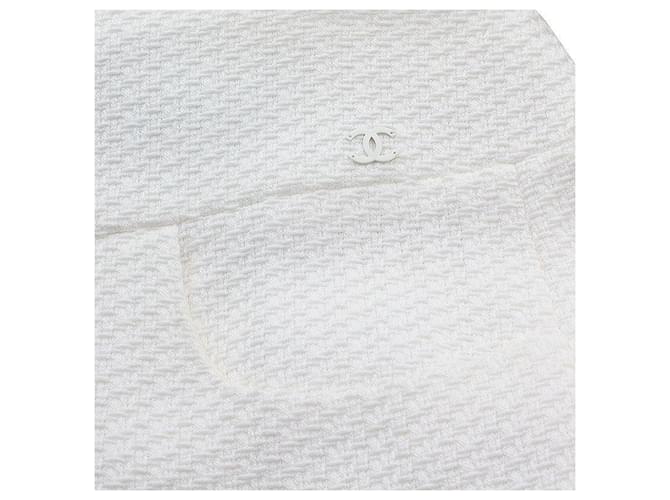 Chanel Falda de tweed blanco CC - vista 5