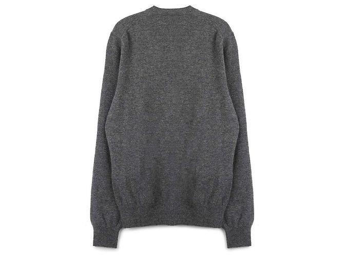 Comme Des Garcons Cardigan mit Doppelherz-Patch Braun - Ansicht 4