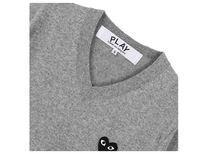 Comme Des Garcons Maglione con patch a forma di cuore nero - vista 5