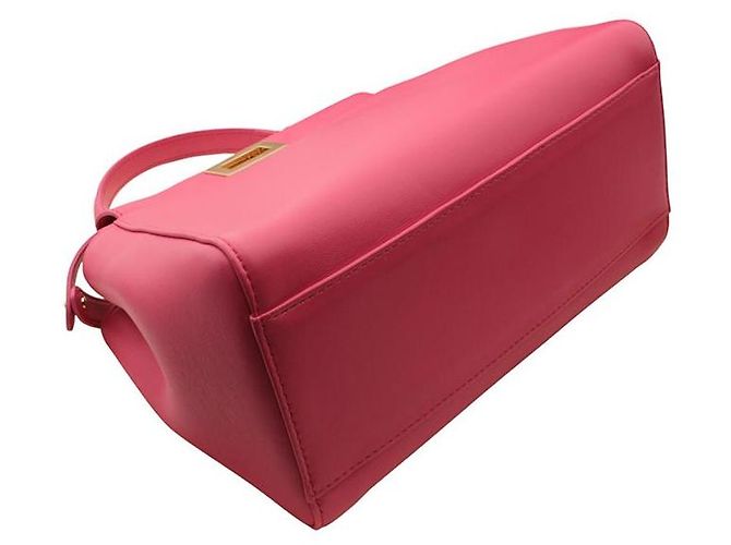 Fendi Borsa Tote e Crossbody Peekaboo Oro Rosa Corallo Piccola - vista 4