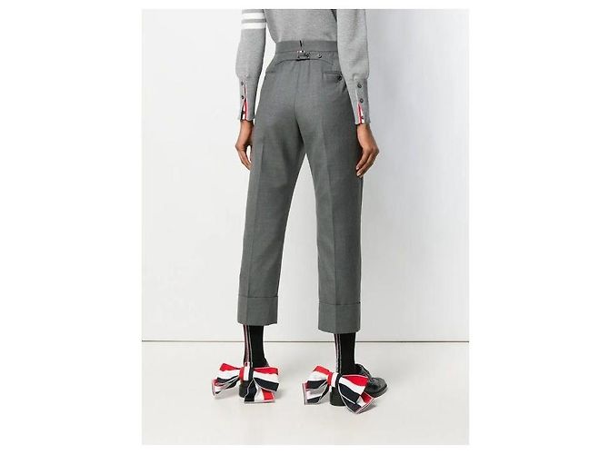 Thom Browne Classic Twill Wool Backstrap Pants - view 7