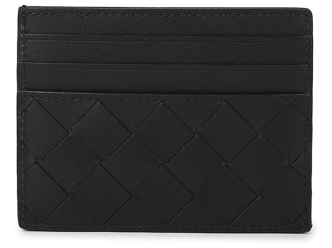 Bottega Veneta Tarjetero Intrecciato Negro - vista 3