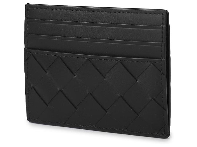 Bottega Veneta Tarjetero Intrecciato Negro - vista 4