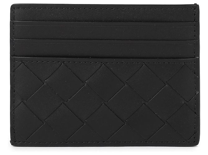 Bottega Veneta Tarjetero Intrecciato Negro - vista 5