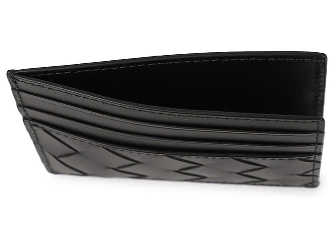 Bottega Veneta Tarjetero Intrecciato Negro - vista 7