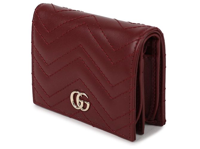Gucci Piccola Wallet GG Marmont Marrone - vista 4