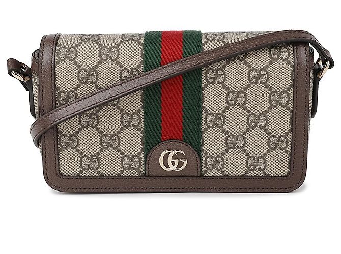 Gucci Ophidia Mini Schultertasche Braun - Ansicht 3