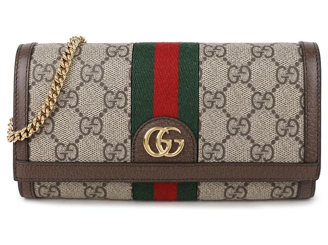 Gucci Ophidia Chain Wallet Braun - Ansicht 3