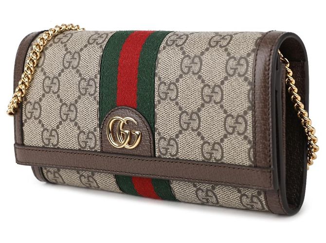 Gucci Ophidia Chain Wallet Braun - Ansicht 4