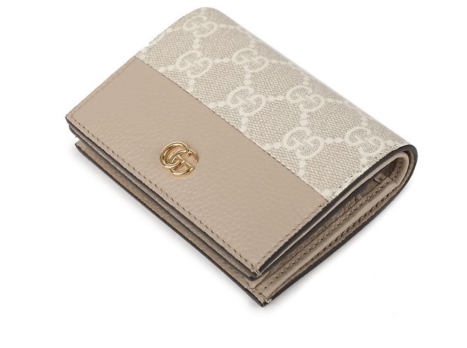 Gucci Bicolor Small Wallet Brown - view 6