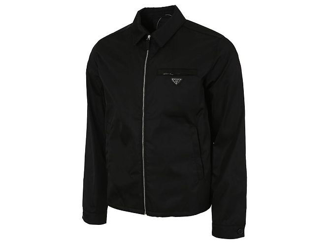Prada Nylon-Bomberjacke Schwarz - Ansicht 3