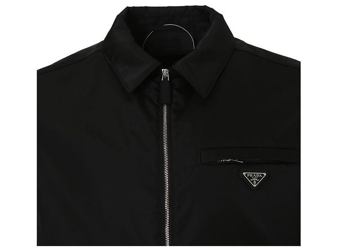 Prada Nylon-Bomberjacke Schwarz - Ansicht 7