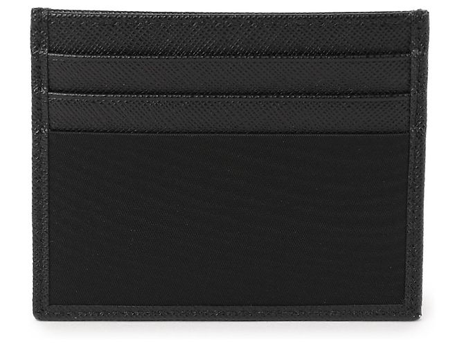 Prada Saffiano Leather Card Holder Black - view 5
