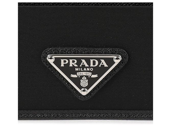 Prada Saffiano Leather Card Holder Black - view 9