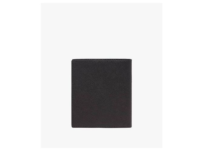 Prada Saffiano Metal Logo Wallet Black - view 6