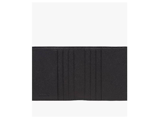 Prada Saffiano Metal Logo Wallet Black - view 8