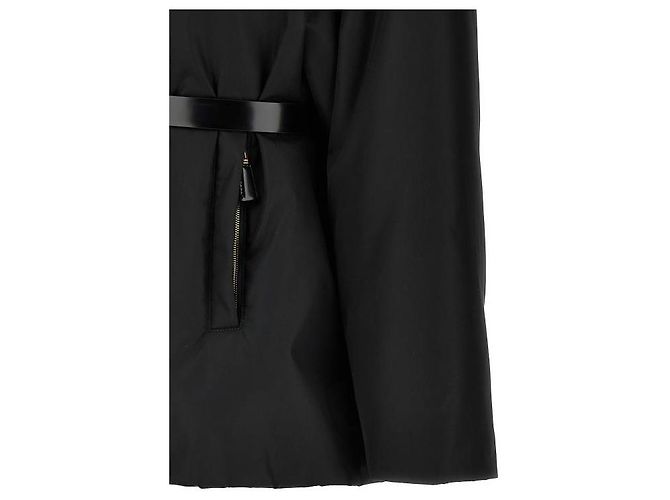 Prada Chaqueta Blouson de Re-Nylon Negro - vista 8