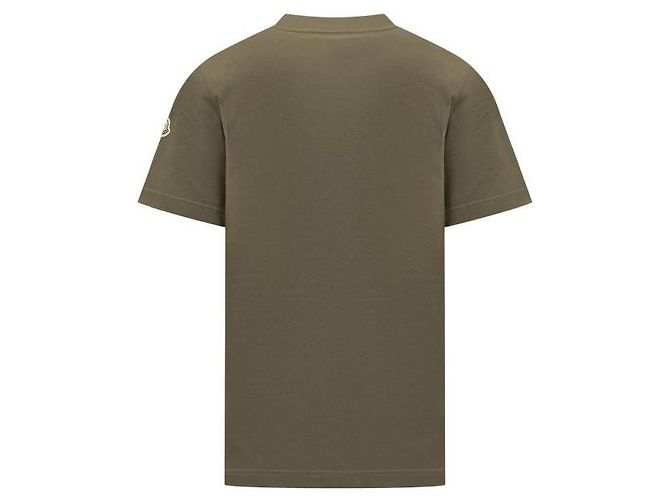 Moncler T-shirt in cotone con monogramma - vista 5