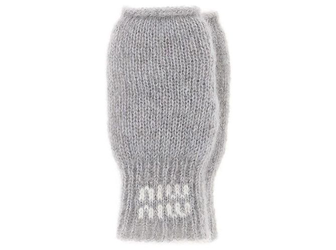 Miu Miu Guantes de mohair - vista 4