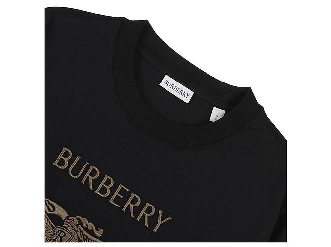 Burberry Baumwoll-T-Shirt Schwarz - Ansicht 5