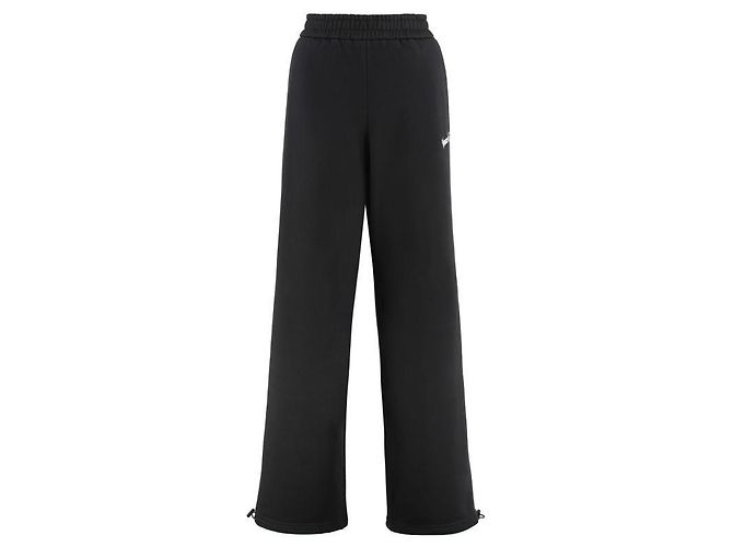 Versace Pantalones de chándal de pierna ancha con logo Negro - vista 4