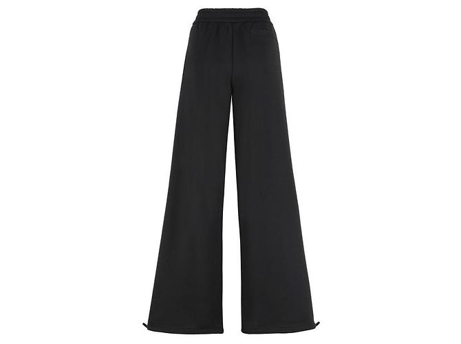 Versace Pantalones de chándal de pierna ancha con logo Negro - vista 5