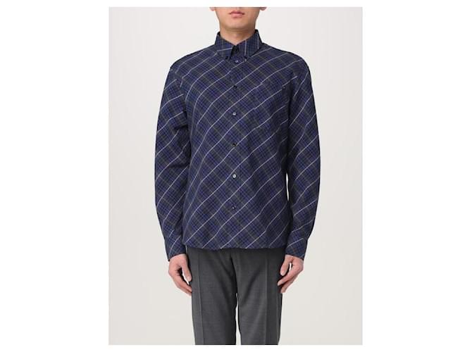 Burberry Camicia a quadri in cotone Blu - vista 4