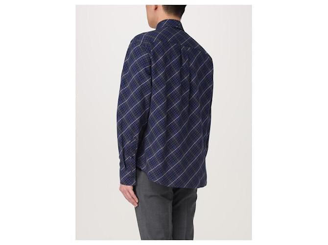 Burberry Camicia a quadri in cotone Blu - vista 6