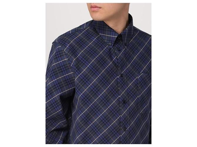 Burberry Camicia a quadri in cotone Blu - vista 8