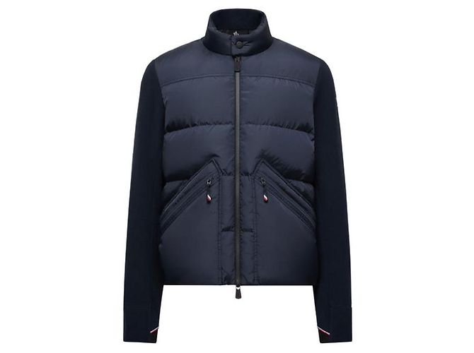 Moncler Gepolsterte Zip-Cardigan Grenoble Blau - Ansicht 4