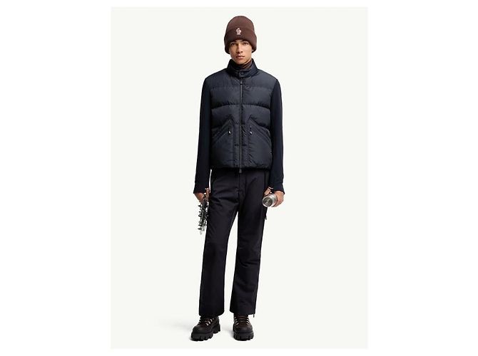 Moncler Gepolsterte Zip-Cardigan Grenoble Blau - Ansicht 5