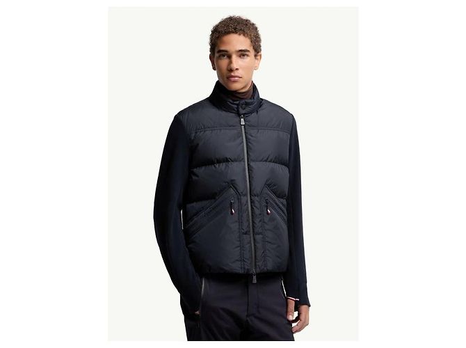 Moncler Gepolsterte Zip-Cardigan Grenoble Blau - Ansicht 6