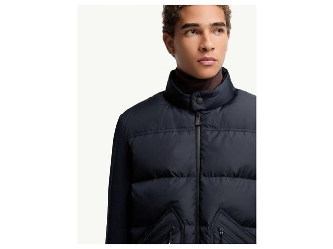 Moncler Gepolsterte Zip-Cardigan Grenoble Blau - Ansicht 8